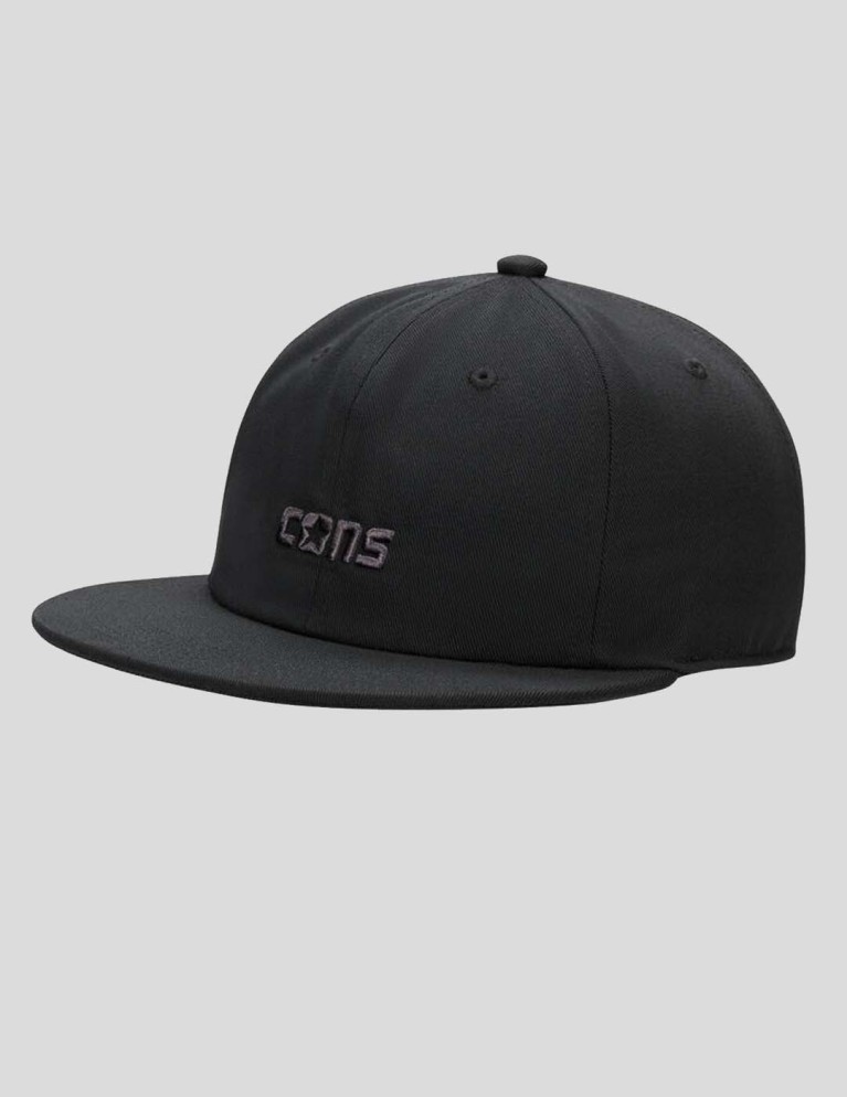 Gorra CONVERSE com 6 painel cap black